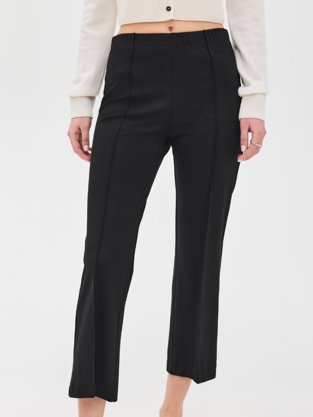 Xirena "Blondie" Cropped Black Stretch Pants Size XL